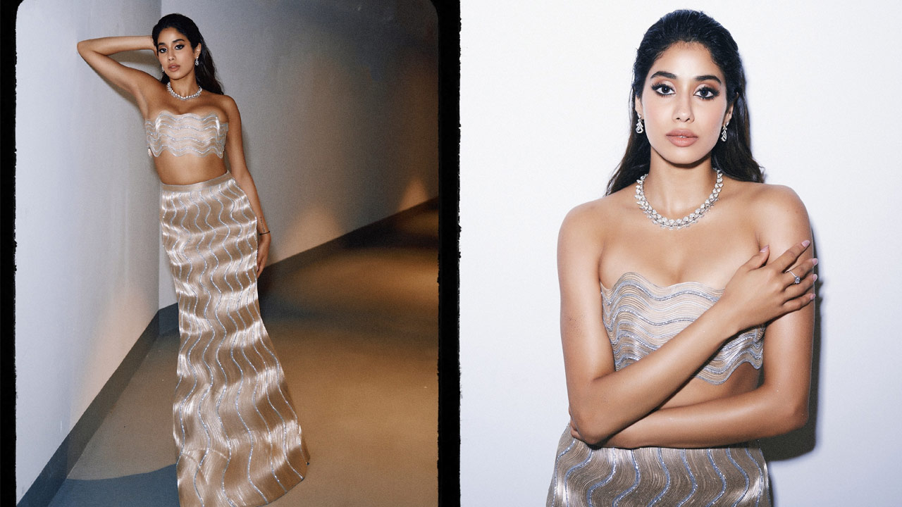Janhvi Kapoor Shines in Golden Bodycon Dress at IIFA