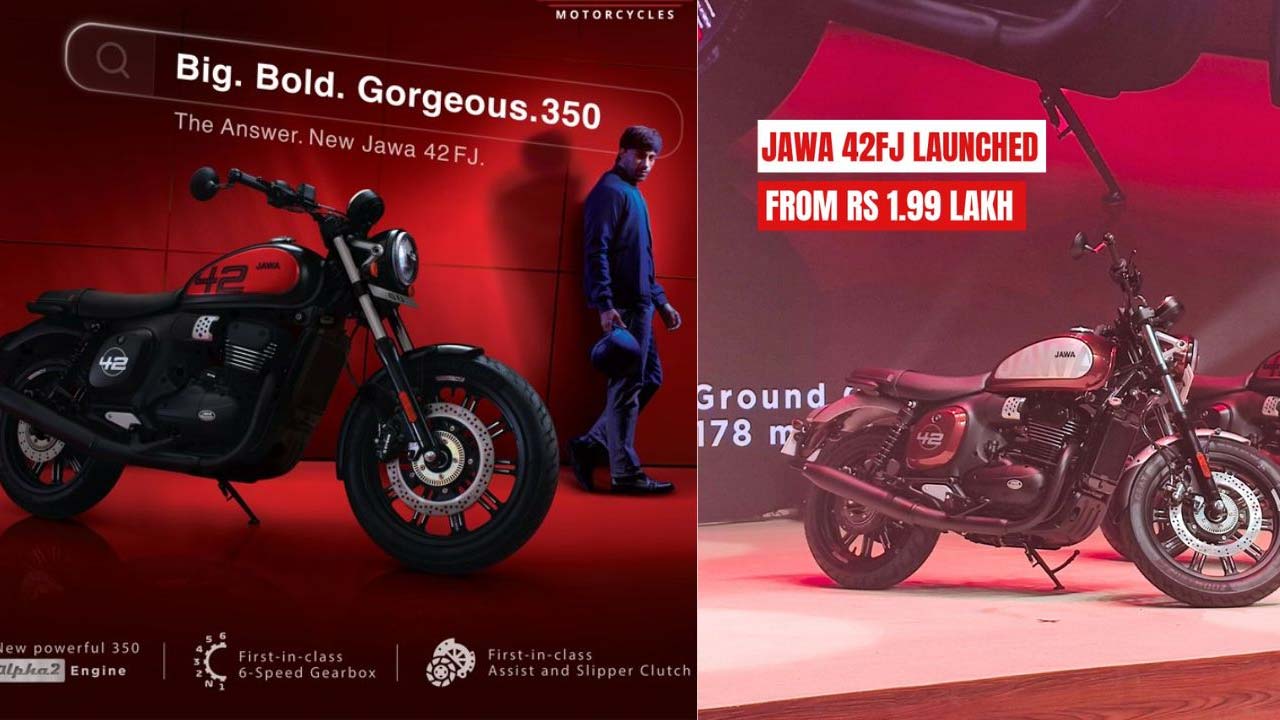 Jawa 42 FJ 350 Launched in India: New Styling and Upgraded Features at ...