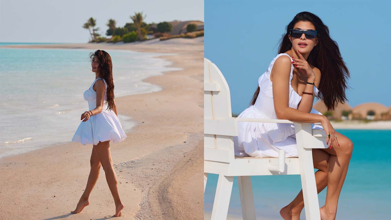 Jacqueline Fernandez Enjoying at the Beach