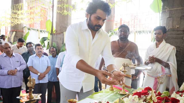 Karthi Sardar2 Movie Pooja Ceremony Photos Karthi Sardar2 Movie Pooja Ceremony Photos