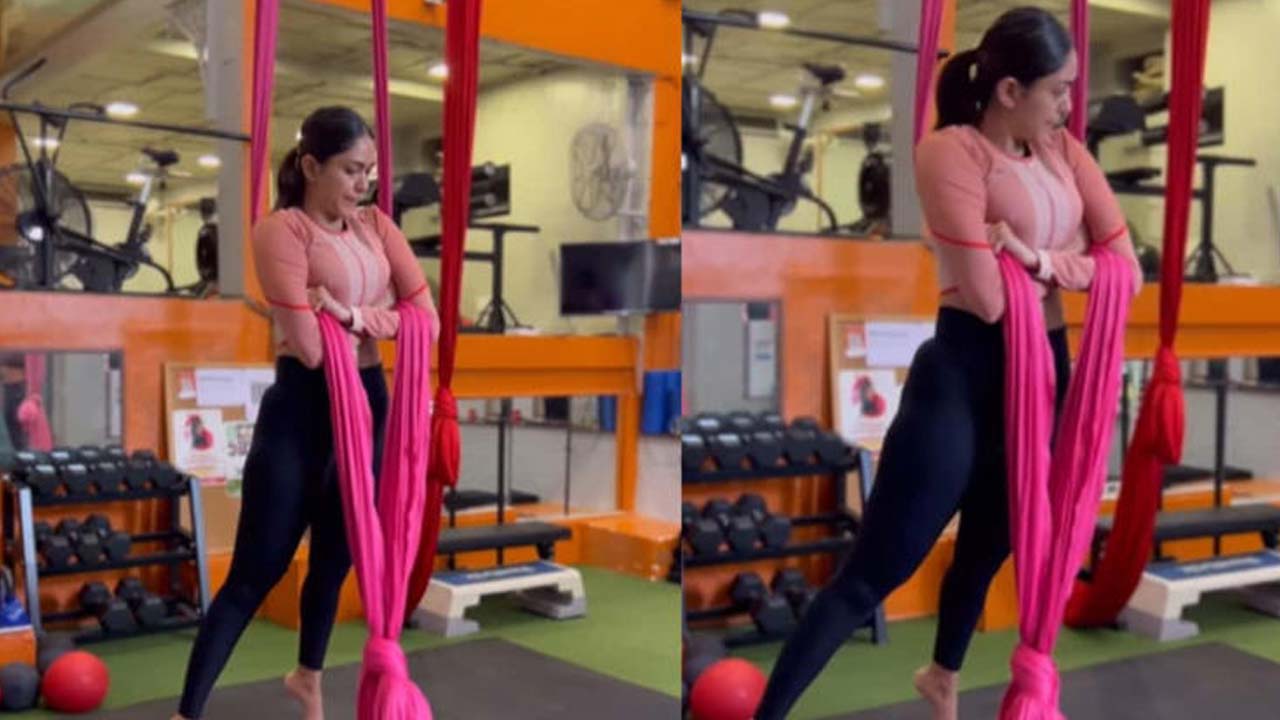 Mrunal Thakur's Aerial Acrobatics Video Will Motivate You to Hit the Gym
