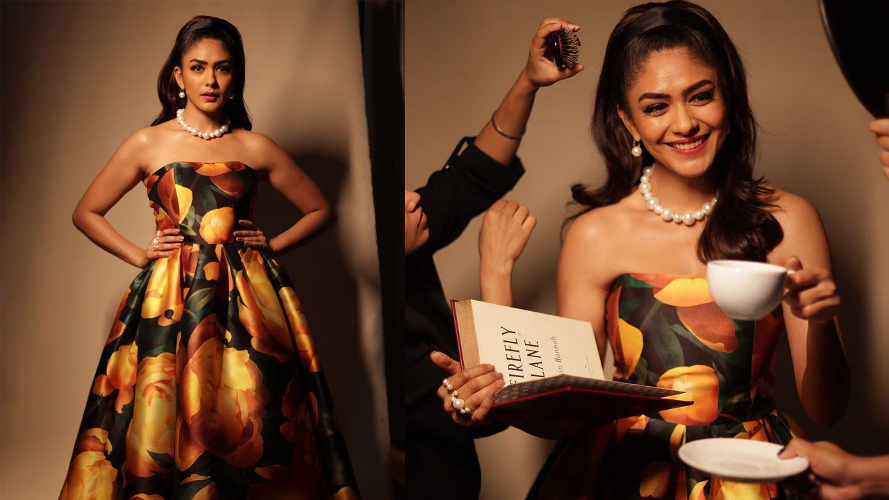 Mrunal Thakur Transforms into a Modern Beauty in a Stylish Mini Dress