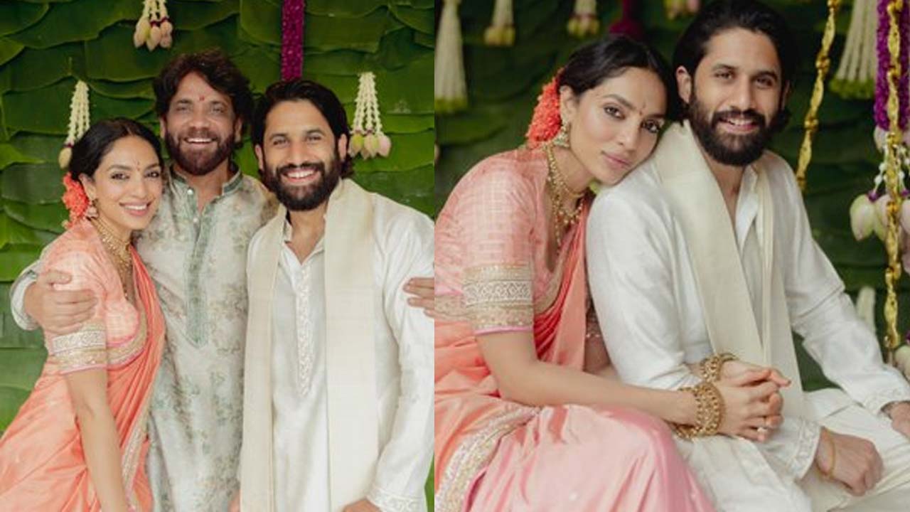 Naga Chaitanya Sobhita Dhulipala Engagement Photos