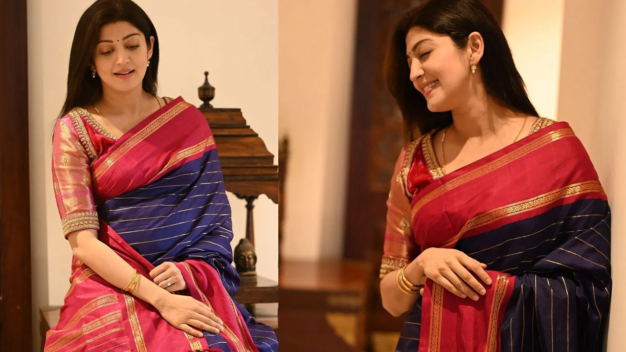 Pranitha Subhash Traditional Saree Photos