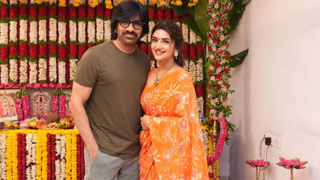 Dhamaka Jodi Repeat.. Ravi Teja and Srileela's New Movie Begins! Dhamaka Jodi Repeat.. Ravi Teja and Srileela's New Movie Begins!