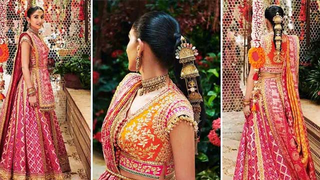 Radhika Merchant Stuns In Manish Malhotra Lehenga At Pre Wedding Celebrations Radhika Merchant Stuns In Manish Malhotra Lehenga At Pre Wedding Celebrations