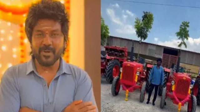 Tractors as 'free' for farmers. Lawrence who once again showed a good heart. Watch the video