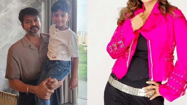 Thalapathy Vijay's Viral Photo with Rambha's Son