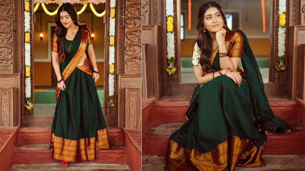 Rashi Singh Creates a Stir in Half Saree Rashi Singh Creates a Stir in Half Saree