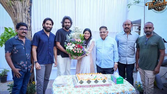 Sai Pallavi's Birthday Celebrations in Tandel Sets. Pics Viral.