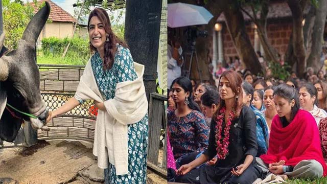 Samantha who followed the ashram path again