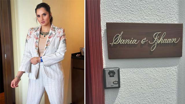 Former tennis star Sania Mirza changed the nameplate of the house