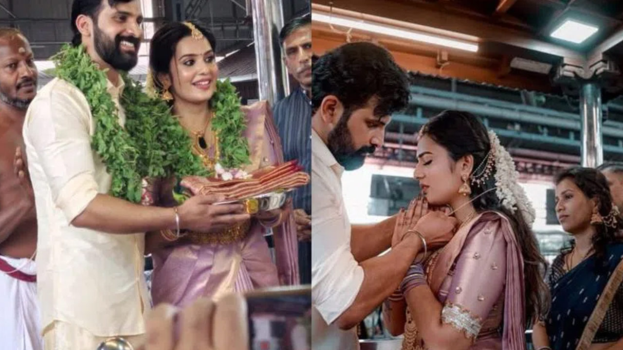 Shree Gopika: Actress Marries Simply in Temple, Photos Go Viral Shree Gopika: Actress Marries Simply in Temple, Photos Go Viral