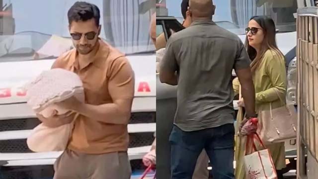 Varun Dhawan, Natasha's baby first Gimps.. Video viral Varun Dhawan, Natasha's baby first Gimps.. Video viral