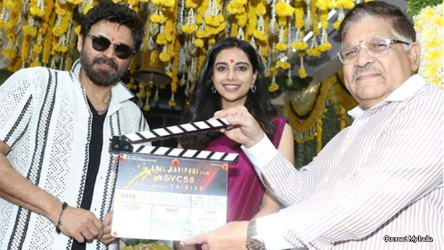 Venkatesh-Anil Ravipudi's 58th Film Begins Grandly Venkatesh-Anil Ravipudi's 58th Film Begins Grandly