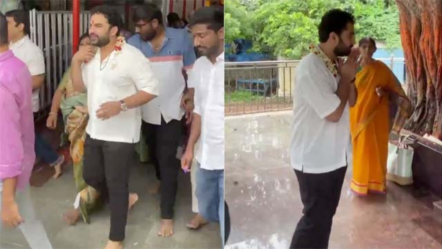 Vishwak Sen's Devotional Visit to Chilukur Balaji Temple