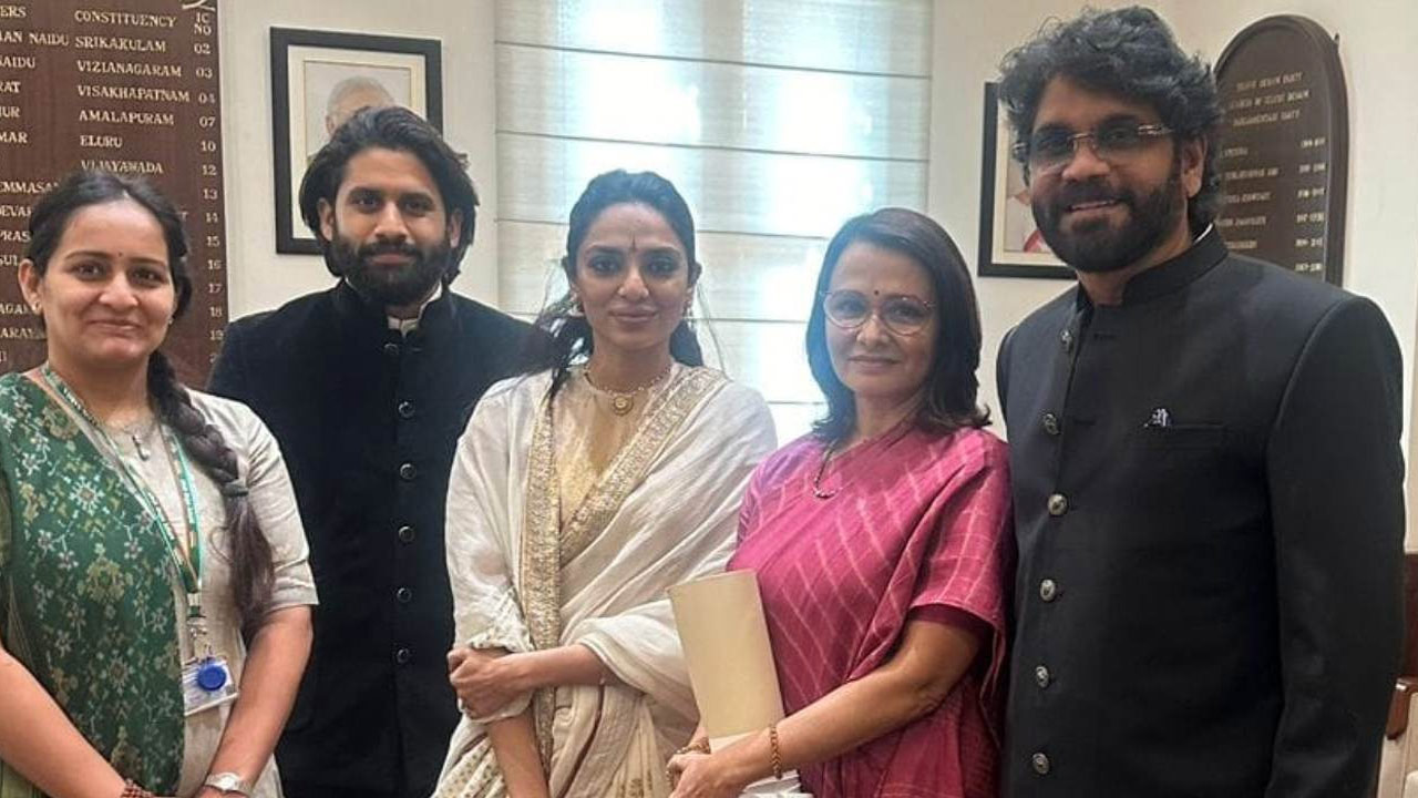 Akkineni Family's Delhi Visit on Thandel Release Day: Viral Photo Sparks Buzz
