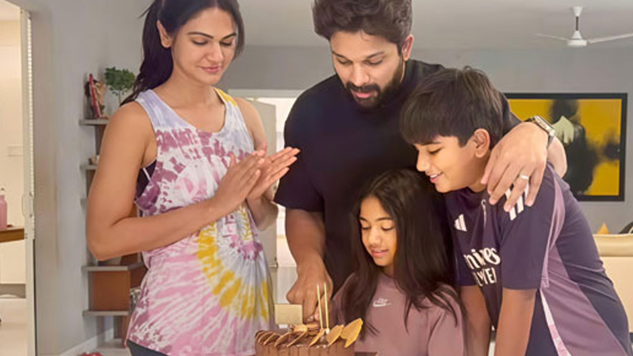 Allu Arjun Celebrates 43rd Birthday With Family And Big Film Announcement