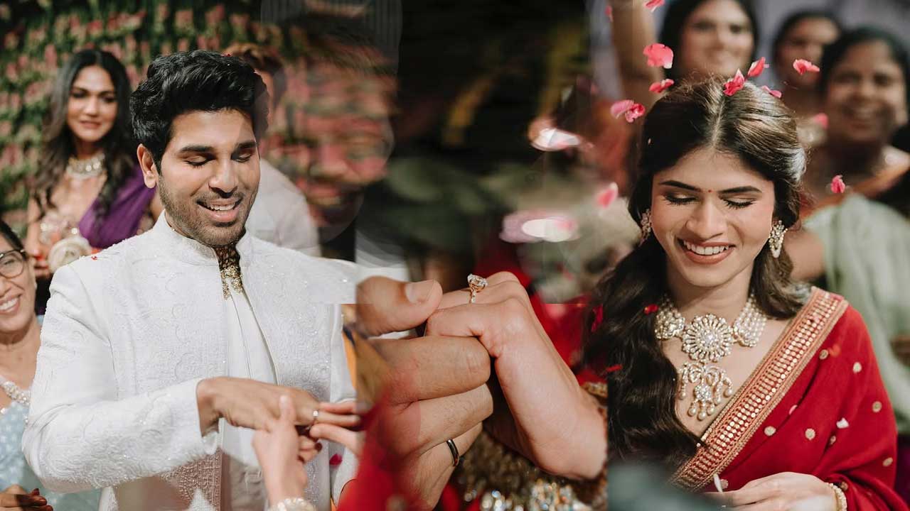 Allu Sirish and Nayanika Reddy Intimate Engagement Pics Allu Sirish and Nayanika Reddy Intimate Engagement Pics