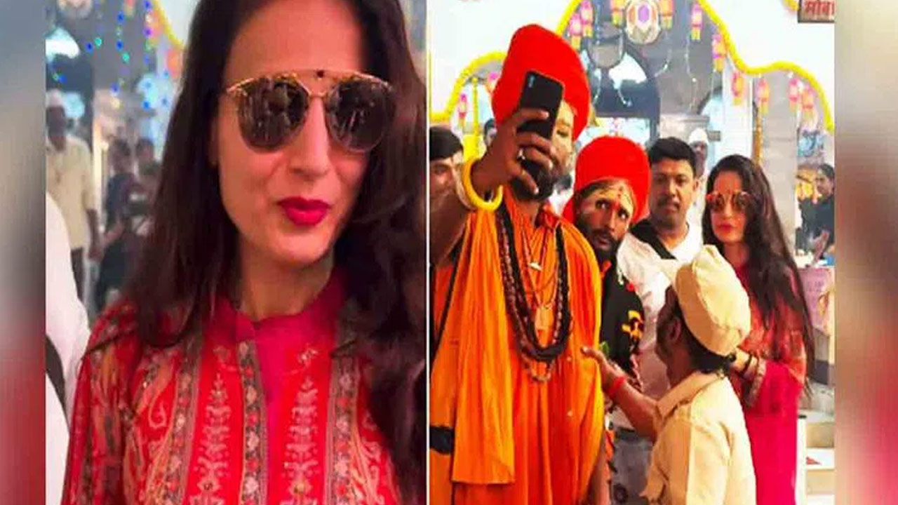 Ameesha Patel Faces Unpleasant Experience as Sadhus Rush for Photos with Her