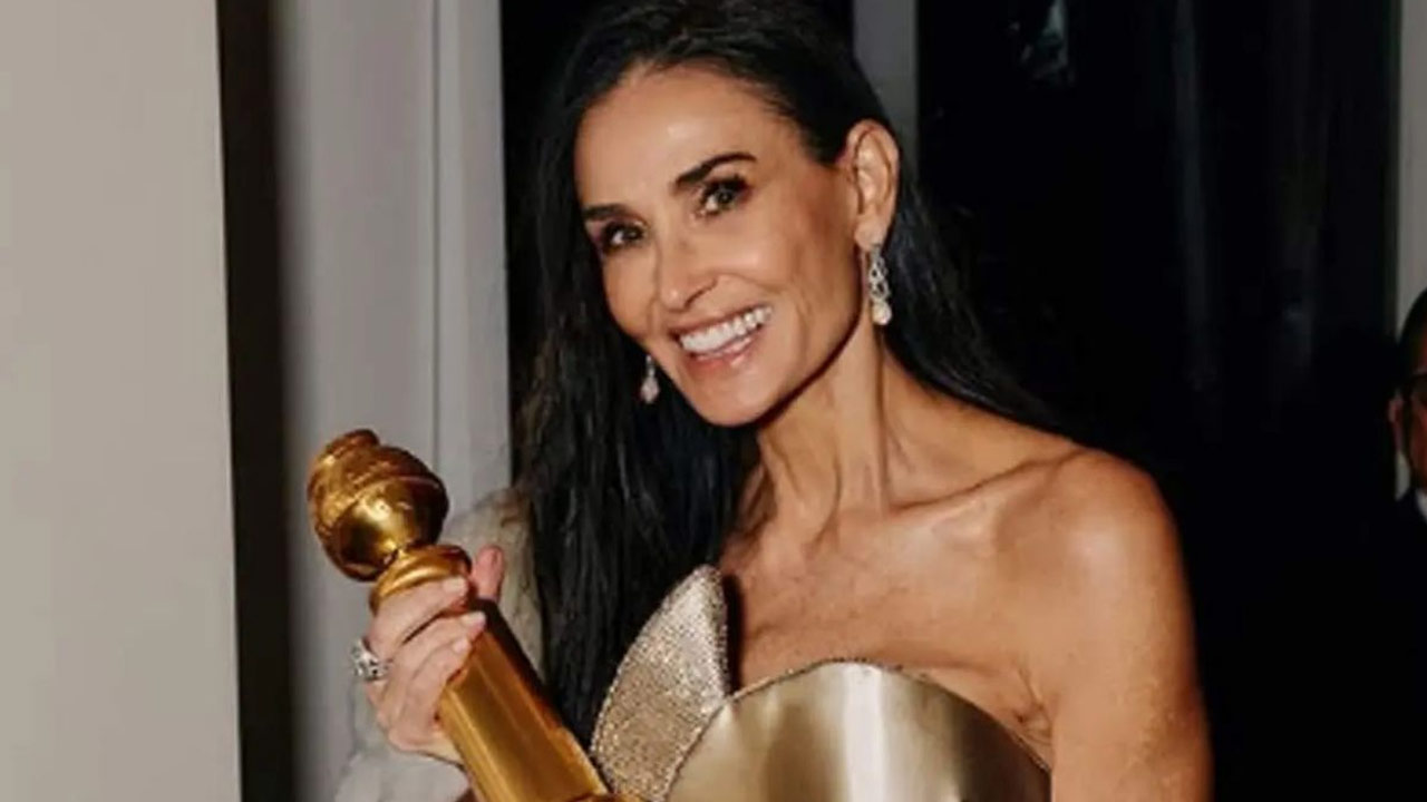 Demi Moore Wins First Golden Globe Award at 62 for The Substance Demi Moore Wins First Golden Globe Award at 62 for The Substance