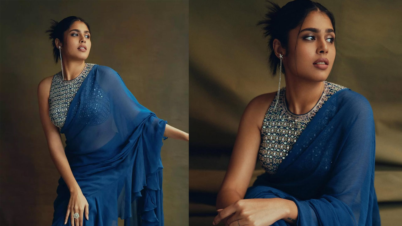 Faria Abdullah Sets Fashion Goals in a Gorgeous Blue Saree