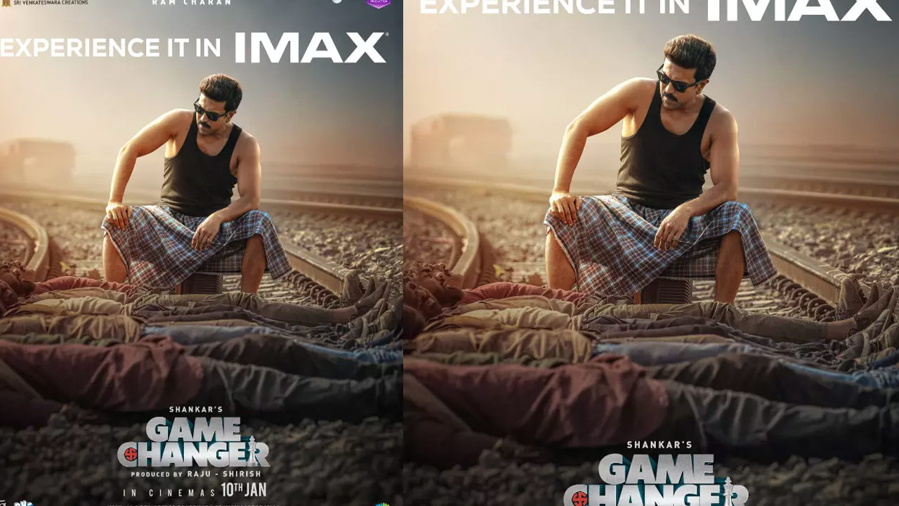 Ram Charan's Game Changer: A Thrilling Political Action Movie Set for IMAX Release Ram Charan's Game Changer: A Thrilling Political Action Movie Set for IMAX Release