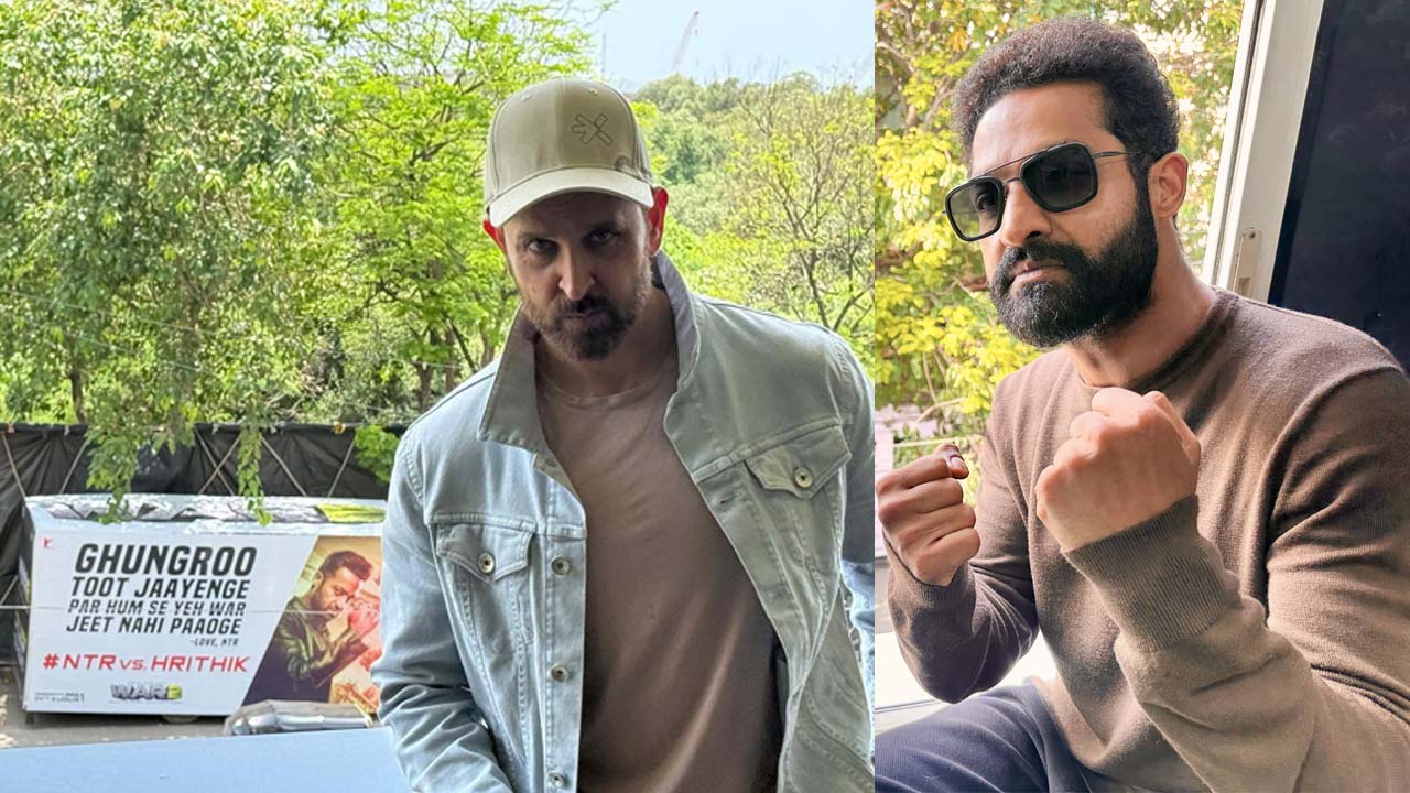 War 2 Promotions: Hrithik Roshan And Jr NTR Challenge Each Other