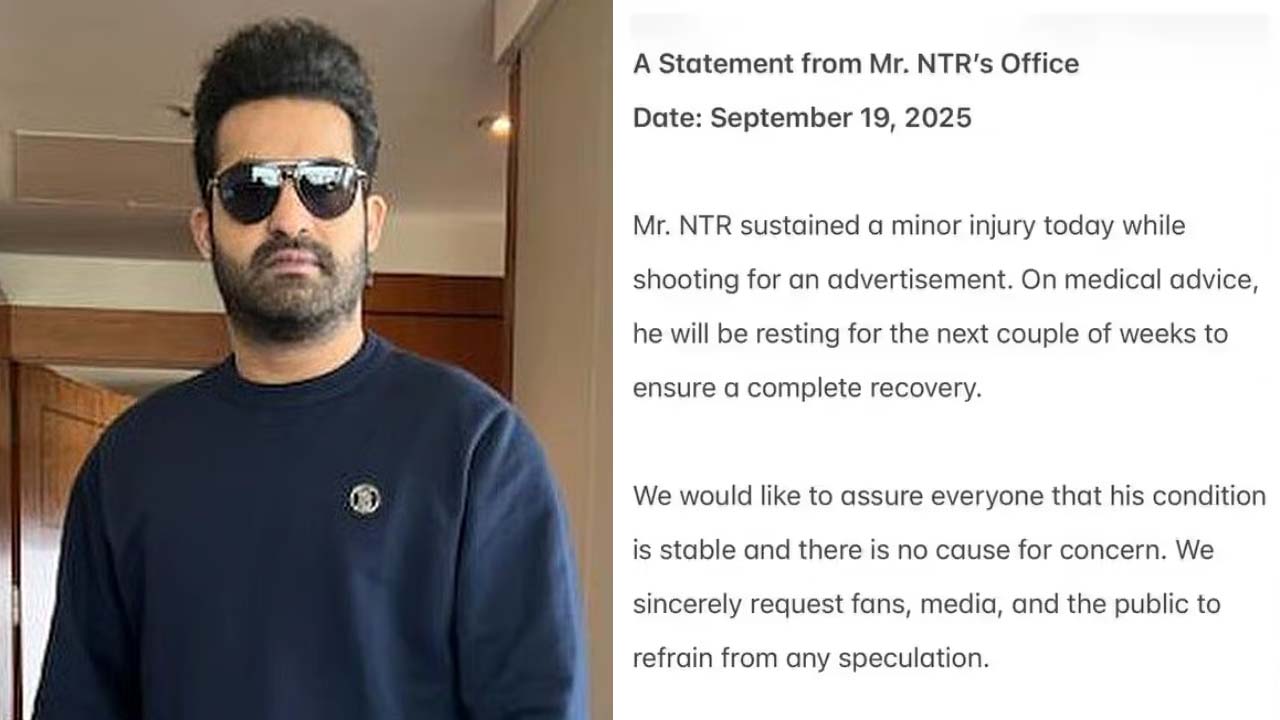 NTR Suffers Minor Injuries During Hyderabad Ad Shoot