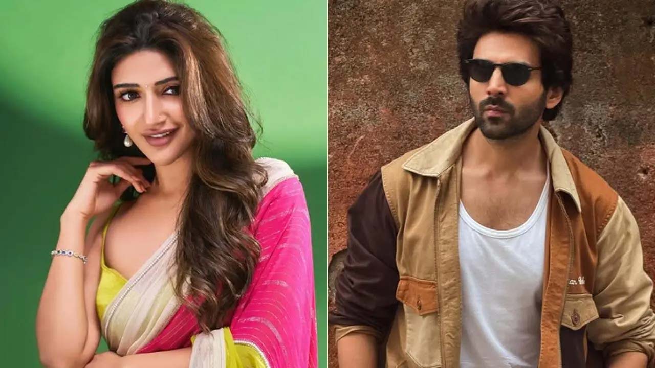 Sreeleela And Kartik Aaryan Spotted In Mumbai Cafe Sreeleela And Kartik Aaryan Spotted In Mumbai Cafe