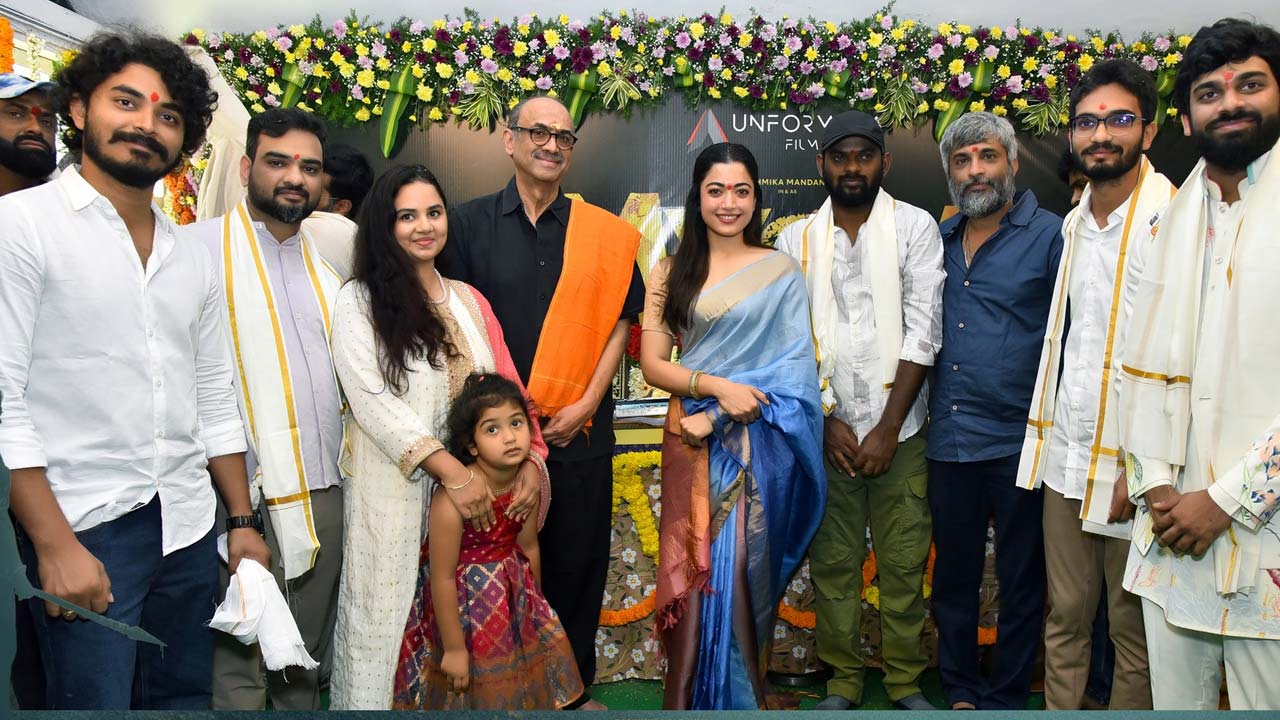 Rashmika Mandanna's Maisa Launched With Grand Pooja Ceremony Rashmika Mandanna's Maisa Launched With Grand Pooja Ceremony