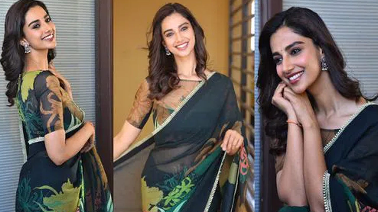 Meenakshi Chaudhari Shines in a Saree Meenakshi Chaudhari Shines in a Saree