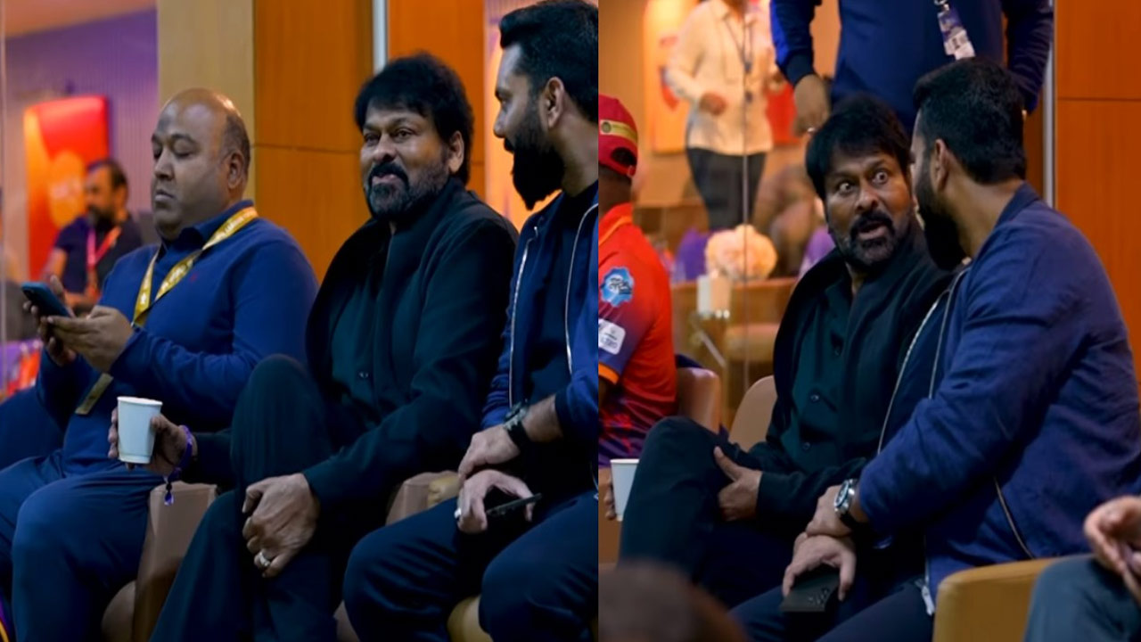 Megastar Chiranjeevi Shines at Sharjah Stadium During Thrilling ILT20 Match Megastar Chiranjeevi Shines at Sharjah Stadium During Thrilling ILT20 Match