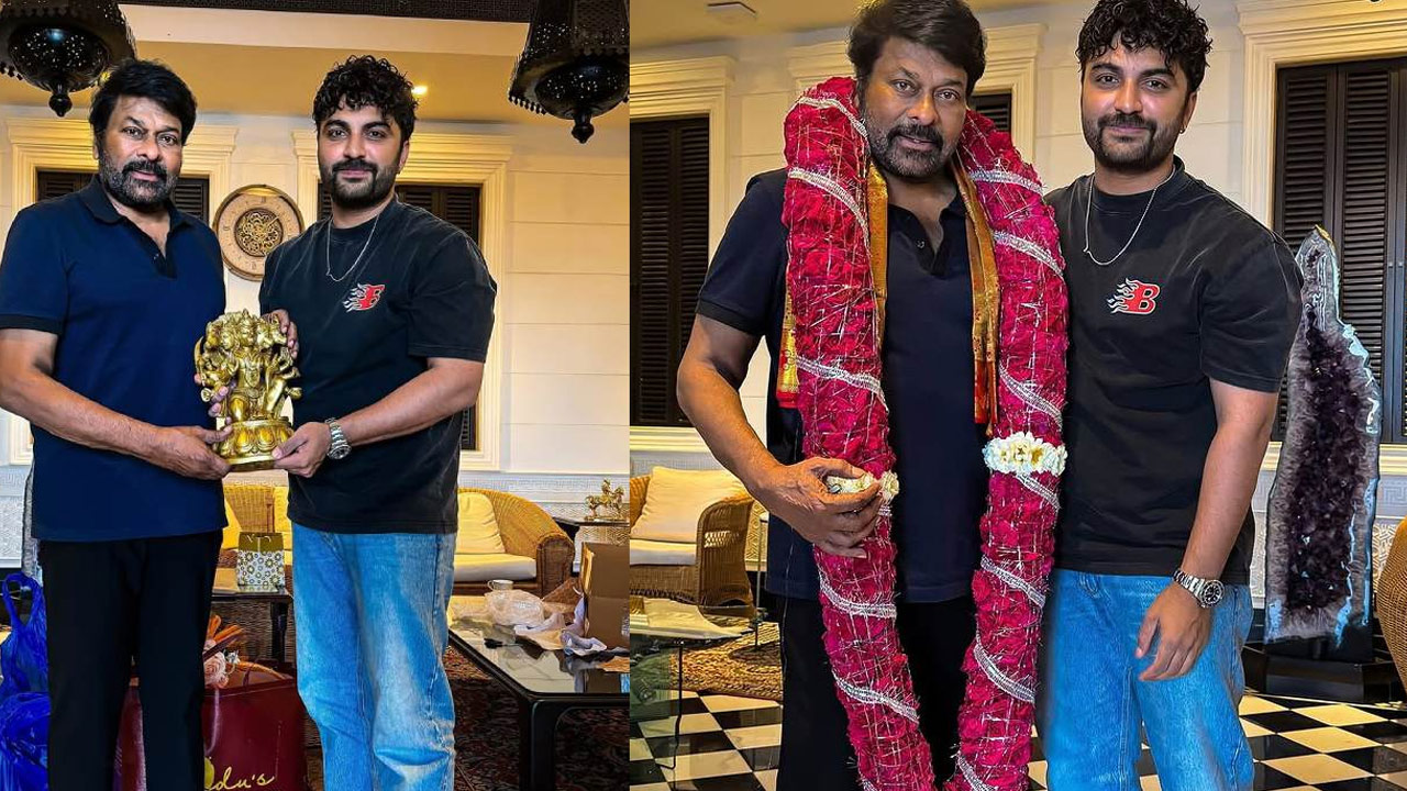 Megastar Chiranjeevi to Grace Vishwak Sen's Laila Pre-Release Event Viral Pics Megastar Chiranjeevi to Grace Vishwak Sen's Laila Pre-Release Event Viral Pics