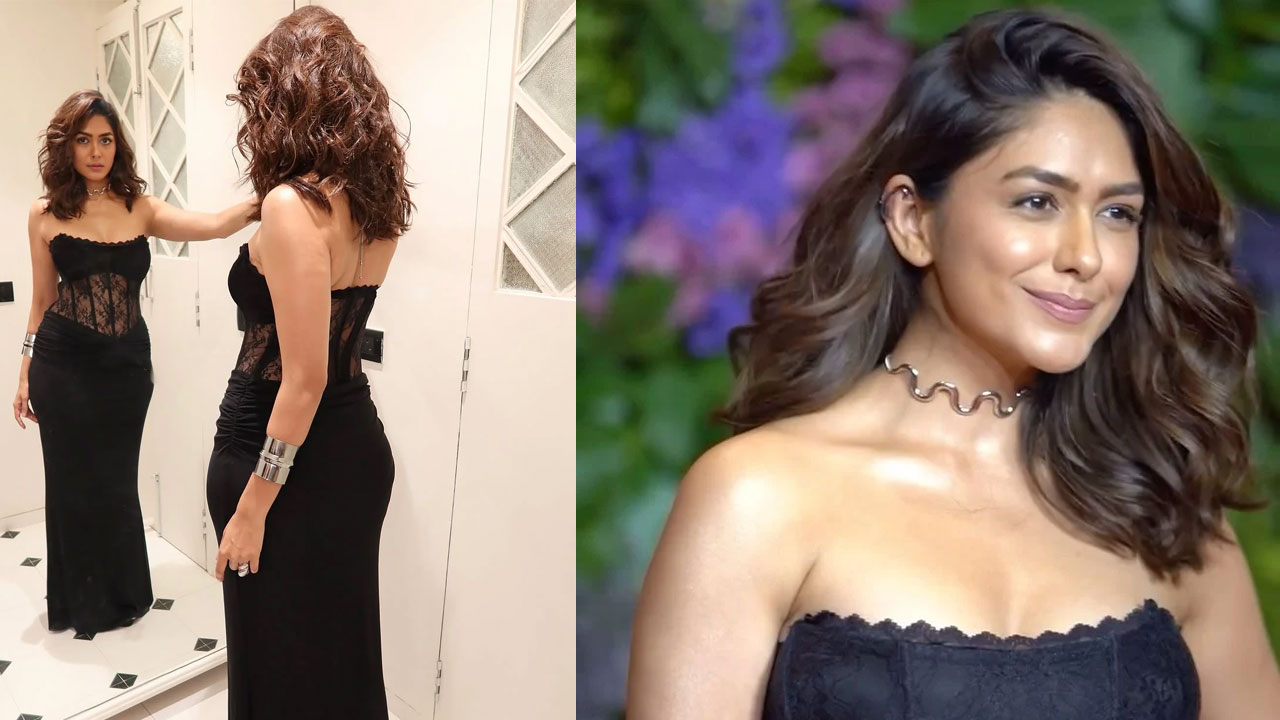 Mrunal Thakur Sizzles in Stunning Black Dress Photoshoot