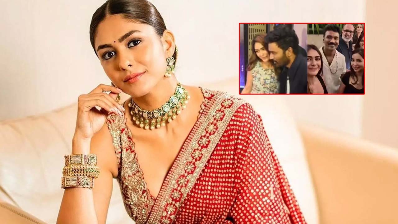 Mrunal Meets Dhanush's Family Amid Dating Rumours Mrunal Meets Dhanush's Family Amid Dating Rumours