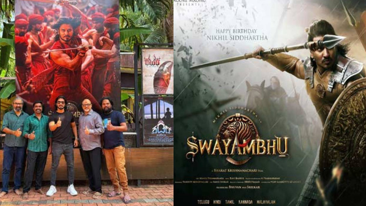 Nikhil Siddharth's 'Swayambhu' Begins Music Sittings with Ravi Basrur for Epic Action Film Nikhil Siddharth's 'Swayambhu' Begins Music Sittings with Ravi Basrur for Epic Action Film