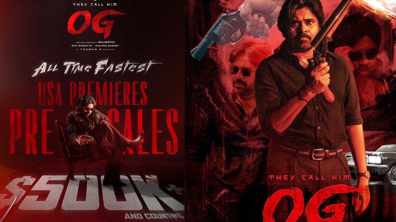 Pawan Kalyan's OG Creates History With 500,000 USA Pre Sales