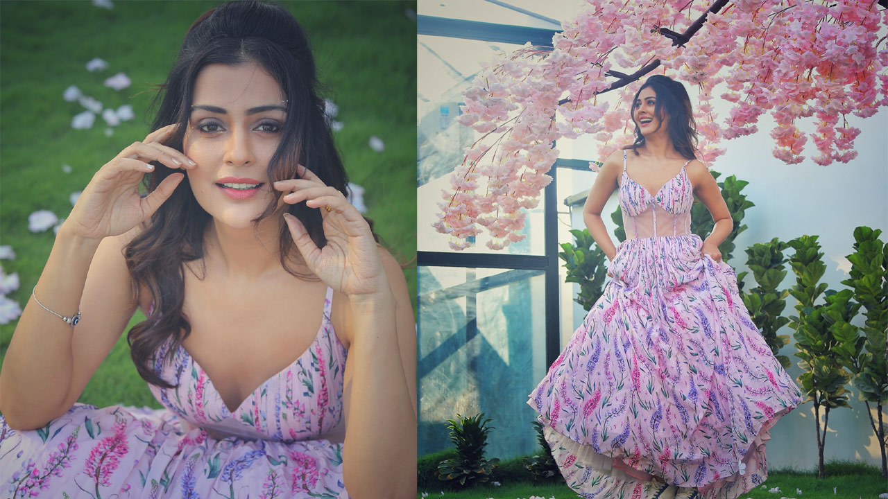 Payal Rajput Stuns in a Floral Dress, Flaunting Her Glamorous Beauty