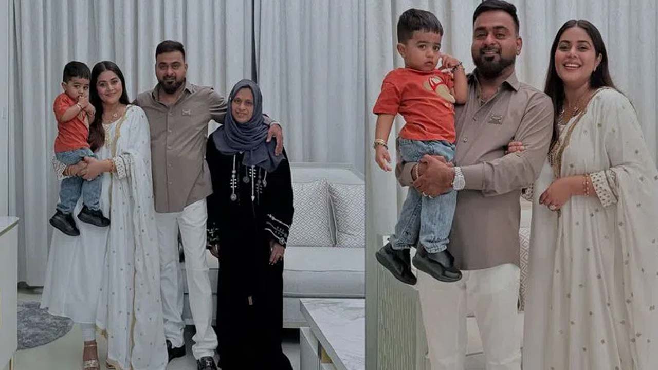 Poorna celebrates Bakrid with her family