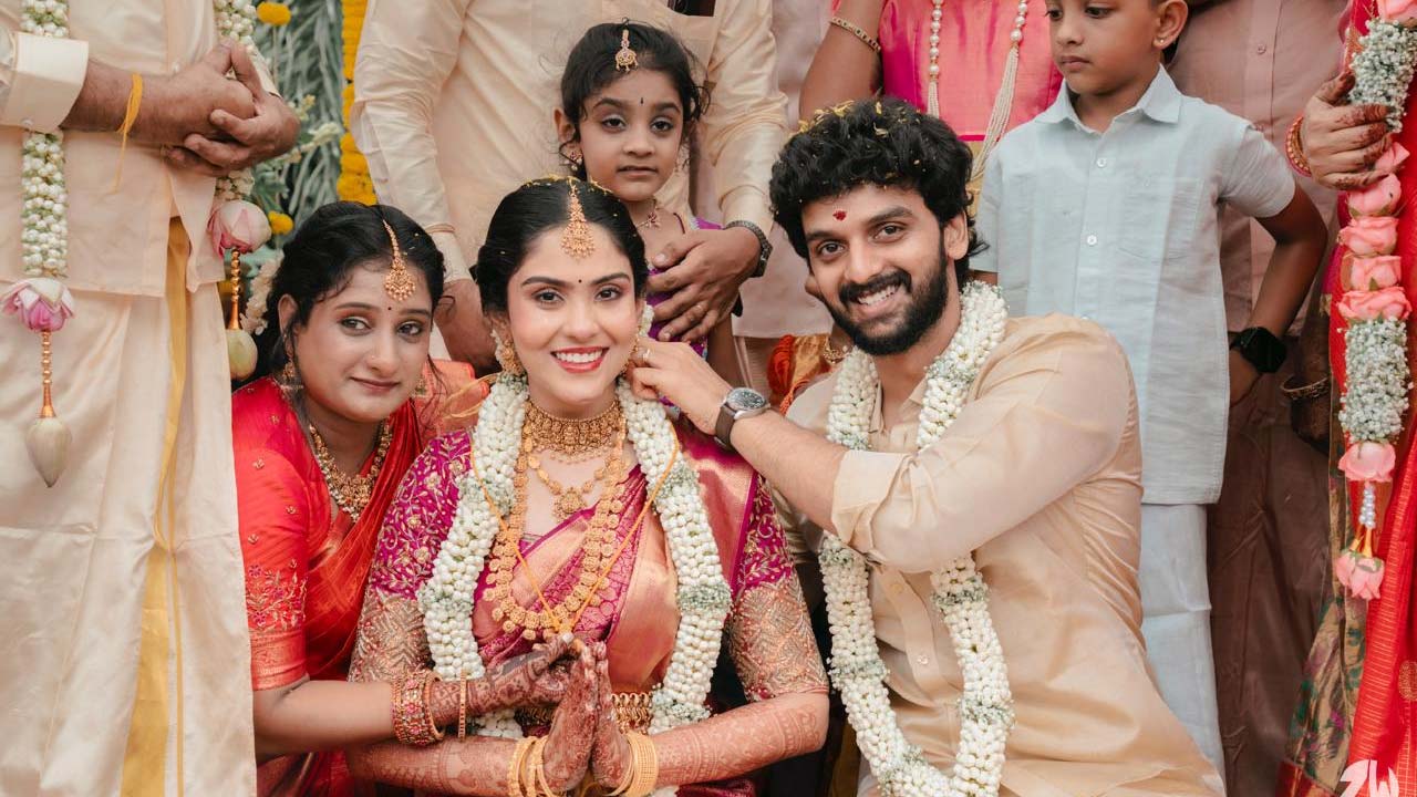 Prem Kumar's Son Kaushik Sundaram Marries Pujitha Prem Kumar's Son Kaushik Sundaram Marries Pujitha