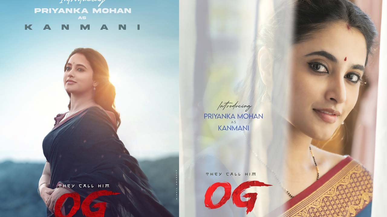 Priyanka Mohan First Look Posters Released From OG