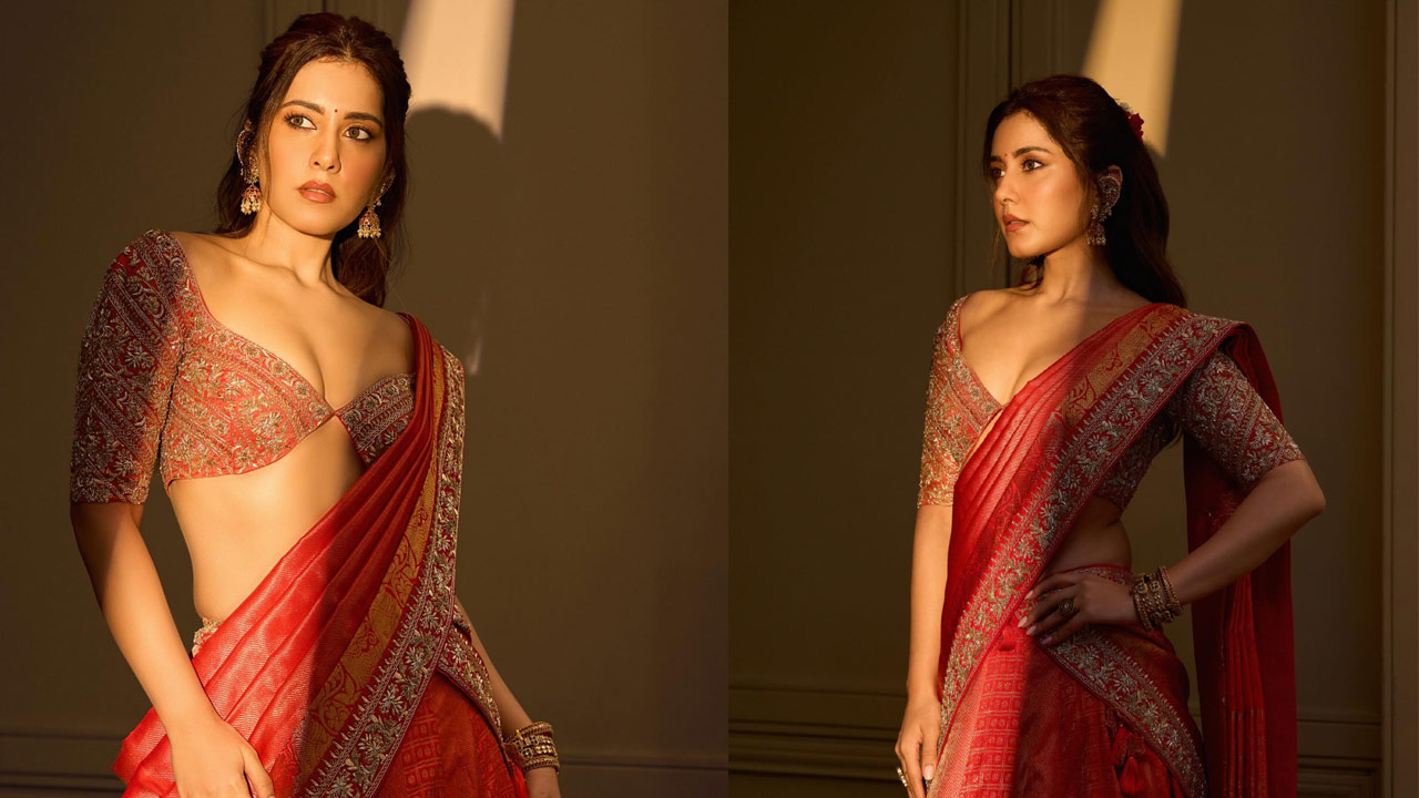 Raashii Khanna Raises the Heat with Her Cleavage Show Raashii Khanna Raises the Heat with Her Cleavage Show