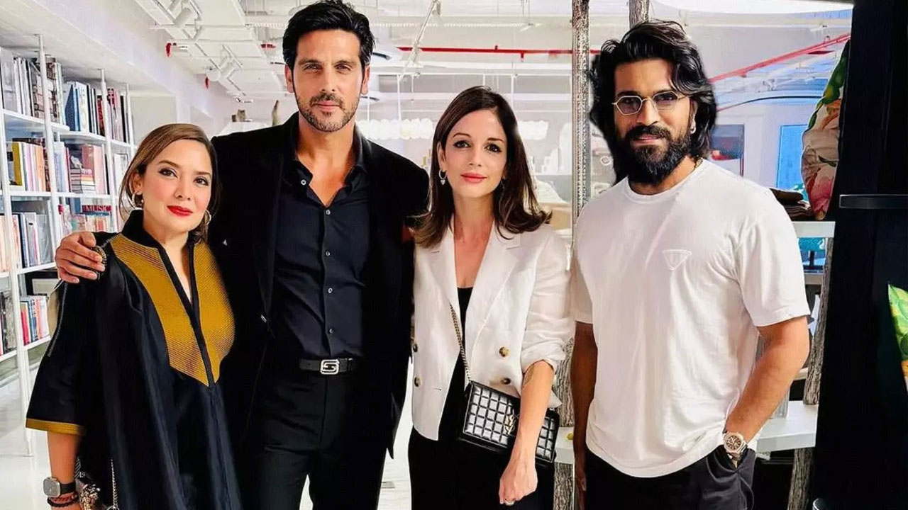 Ram Charan Wins Hearts with Grand Hospitality for Sussanne Khan in Hyderabad Ram Charan Wins Hearts with Grand Hospitality for Sussanne Khan in Hyderabad