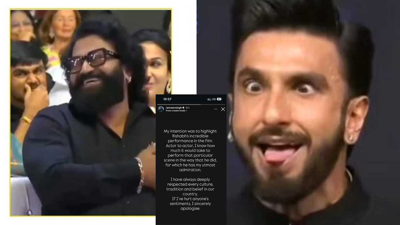 Ranveer Singh Apologises After His Comments on Rishab Shetty’s Kantara Spark Outrage