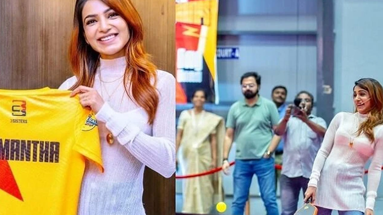 Samantha's Rare Appearance Post-Recovery at WPBL Jersey Launch Samantha's Rare Appearance Post-Recovery at WPBL Jersey Launch