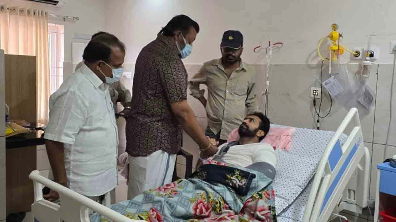 Union Minister Suresh Gopi Meets Shine Tom Chacko After Serious Accident
