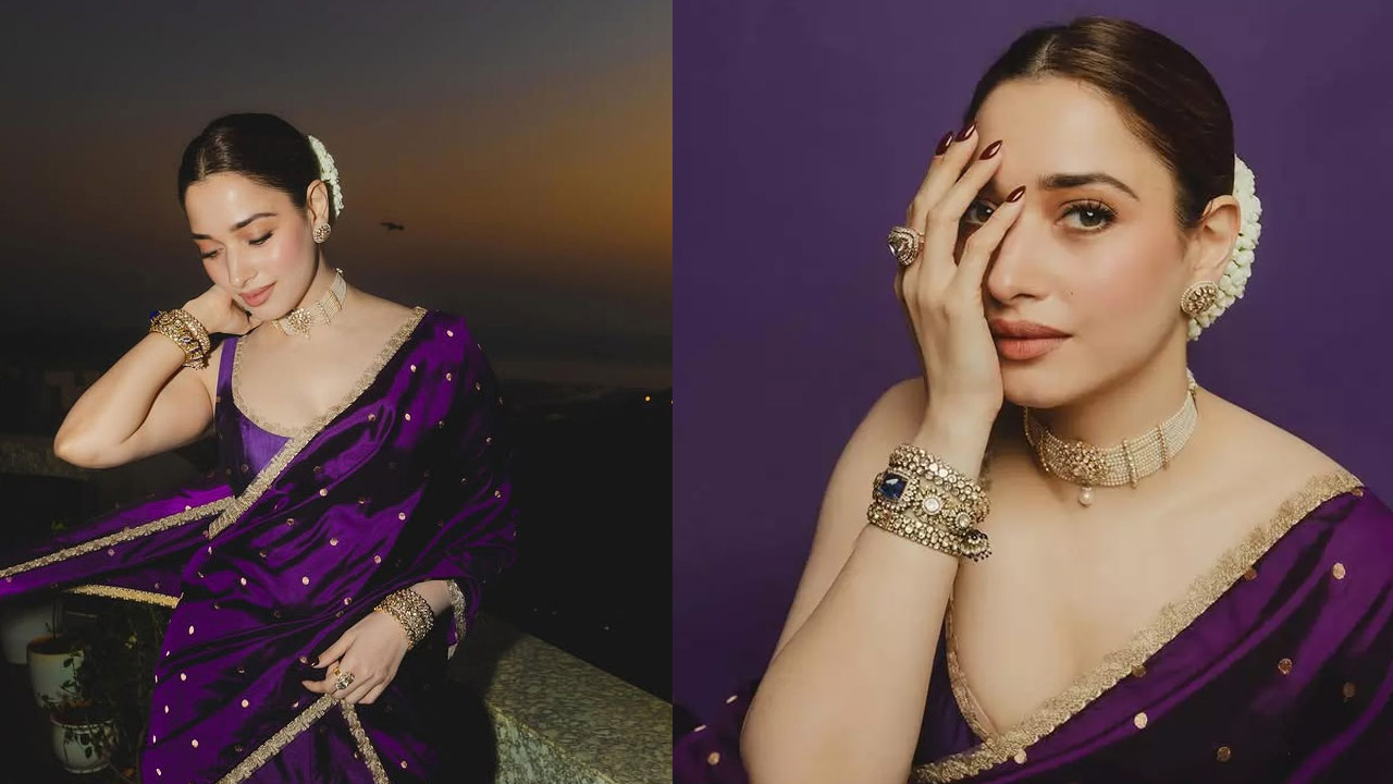 Tamannaah Bhatia Slays in Stunning Purple Perfection