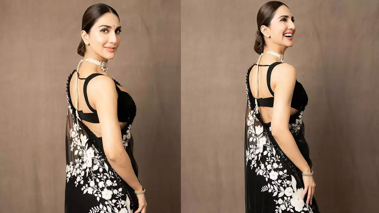 Vaani Kapoor Exudes Elegance in a Stunning Black Saree on Instagram