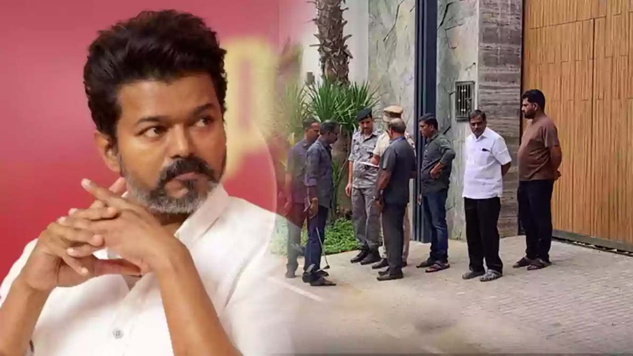 Bomb Threat At Actor Vijay And CM Stalin's Residences Bomb Threat At Actor Vijay And CM Stalin's Residences